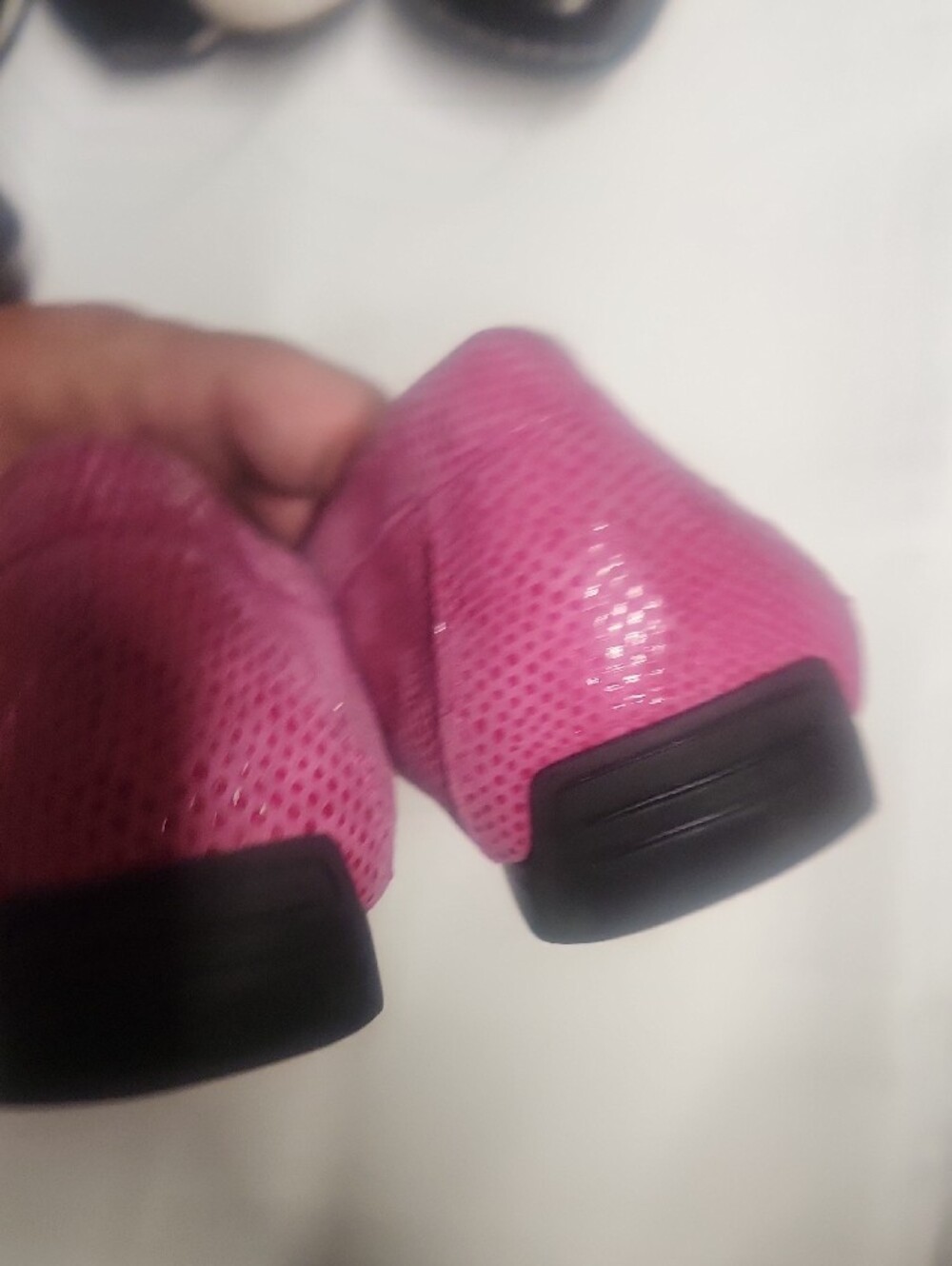 Vaneli Fuchsia Textured Slip-On Moccasins - Picture 4 of 8